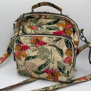 Floral Quilted Crossbody Bag